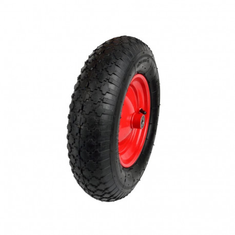 Geko G71012 kummiratas 4.00-8, 390mm, 95mm, 220mm, 12mm, 97mm, 100kg, 2.1bar, topeltkuullaagrid, ter