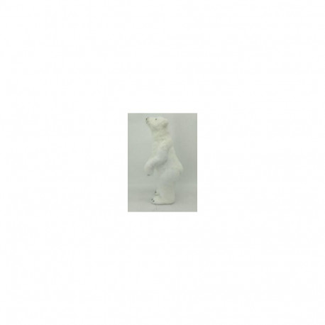 DECORATION FOR CHRISTMAS BEAR WHITE 63CM