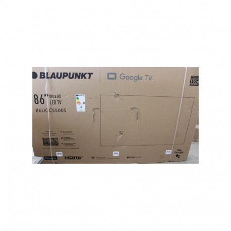 Blaupunkt SALE OUT. 86UGC5500S 86" (218 cm) 4K Ultra HD LED Google TV | SALE OUT. LED TV | 86UGC5500