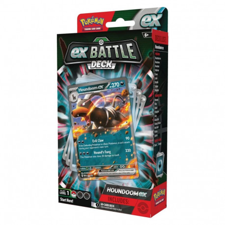 Pokémon TCG - Battle Deck Houndoom Ex 60-Card Deck, Playmat, Strategy Sheet