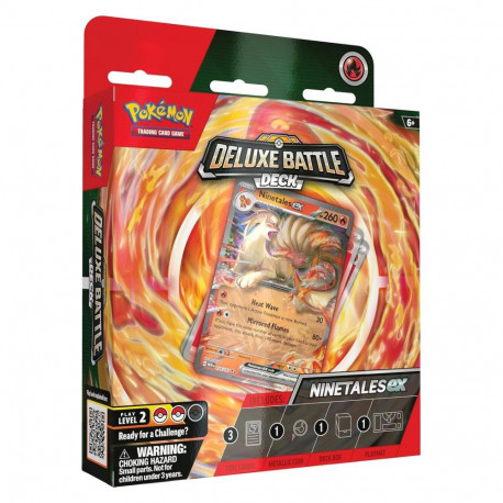 Trading Card Game - Pokémon Deluxe Battle Deck Ninetales Ex 60 Cards, Playmat, Coin