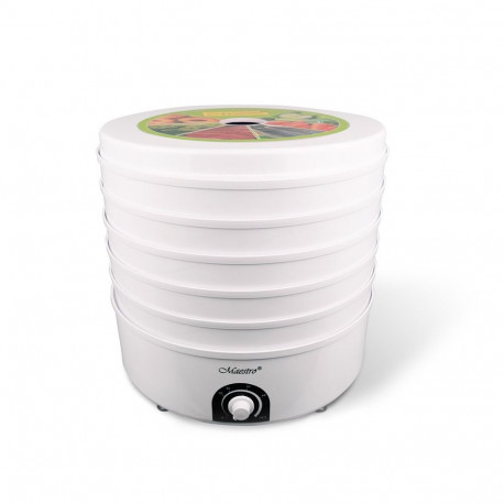 Food Dehydrator - Maestro MR 766 520W Adjustable Thermostat White