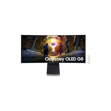 Samsung arvutimonitor LS34DG850SUXDU 86.4cm (34") 3440 x 1440 pikslit UltraWide Quad HD OLED, hõbeda