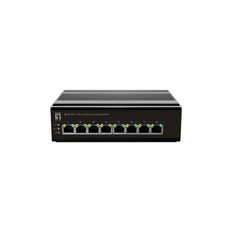 LevelOne tööstuslik lüliti 8-pordiline Fast Ethernet DIN-rail -40°C kuni 75°C