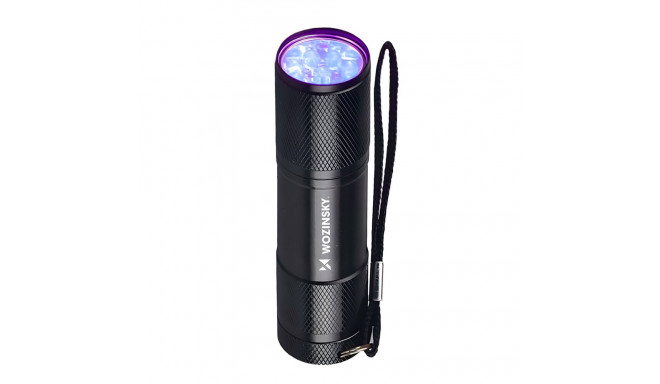 Wozinsky WLD-9L IP65 UV Flashlight for Trace Detection - Black