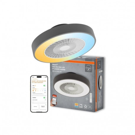 Nutikas wifi laeventilaator D550T 76W silindriline kaugjuhtimispuldiga