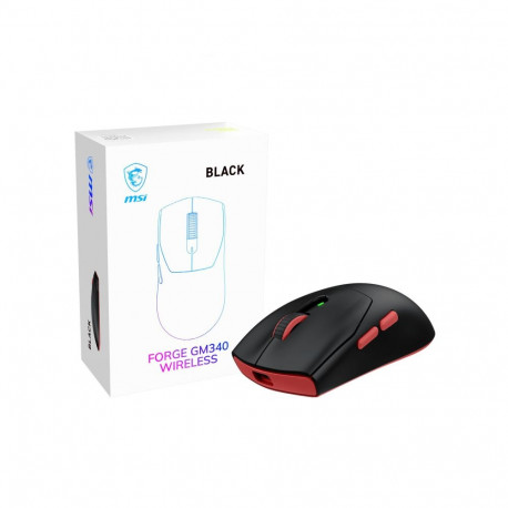 MOUSE USB OPTICAL WRL GAMING/FORGE GM340 WIRELESS BLACK MSI FORGE GM340 WIRELESS BLACK (471137742546