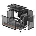 DeepCool CH260 WOOD Micro Tower Black, Wood