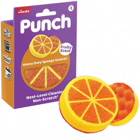 Vileda puhastuspadi Punch Strong 1 tk, oranž
