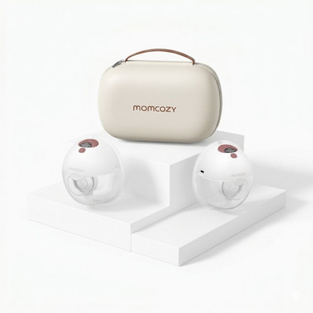 Momcozy rinnapump M5 rakenduse juhtimisega, topeltkomplekt, punane