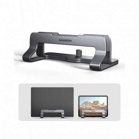 Notebook stand Axagon 10''-17.3'' Vertical, Gray