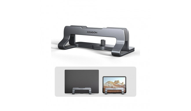 Notebook stand Axagon 10''-17.3'' Vertical, Gray