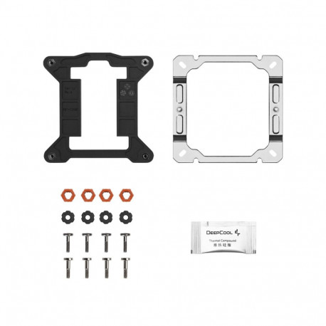 CPU Cooler - DeepCool AG600 ARGB 120mm Fan, Six Heat Pipes, LGA 1700, AM4 Black