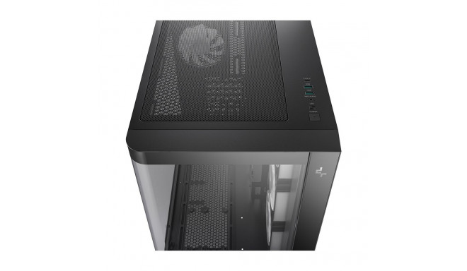 DeepCool - CG530U Tower Case, ATX/ITX, Tempered Glass, Black