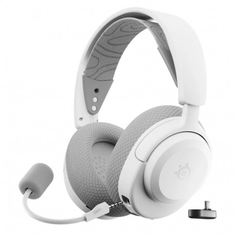 Steelseries mängukõrvaklapid Arctis Nova 3P juhtmevabad peapaelaga USB Type-C Bluetooth, valge
