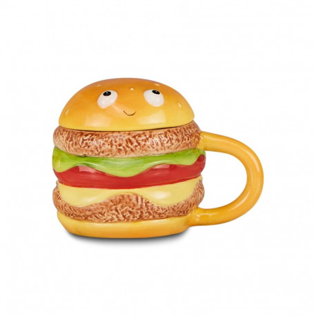Kruus keraamiline kaanega Cartomania burger