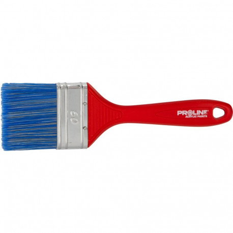 Pędzel płaski standard 60mm,rączka plastik,akryl,proline