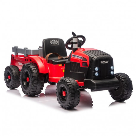 Akuga traktor CH9959B 24V haagisega, punane
