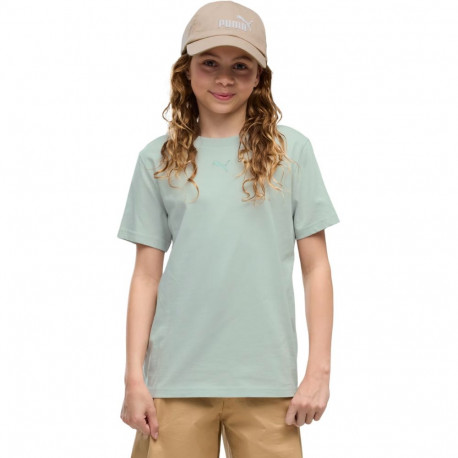 Koszulka dla dzieci Puma ESS Centered Cat Logo Tee miętowa 692972 29