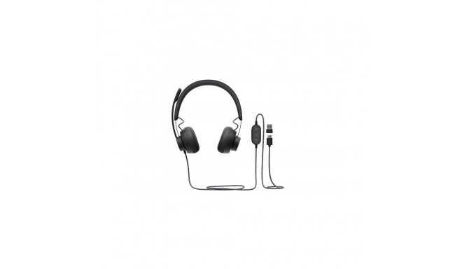 Logitech Zone Wired UC Headset, Dark grey