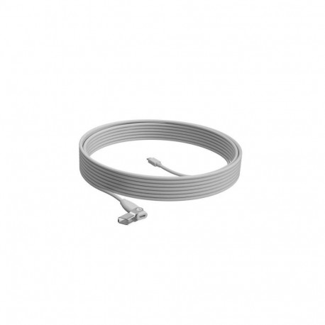 Logitech Rally Mic Pod Extension Cable, 10 m, White