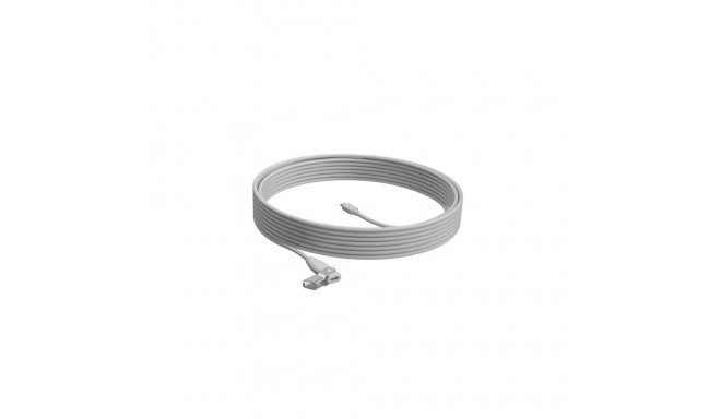 Logitech Rally Mic Pod Extension Cable, 10 m, White