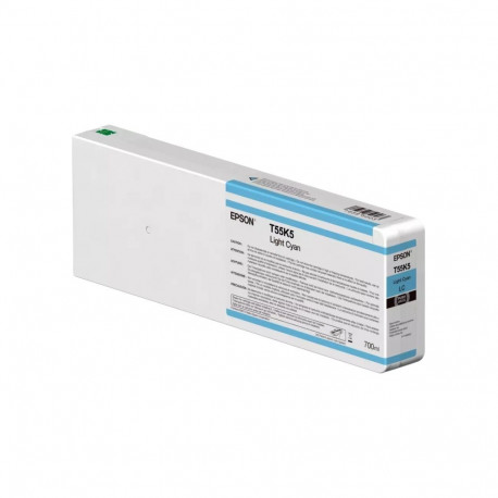 Epson T55K5 (C13T55K500) 700 ml Ink Cartridge, Light Cyan