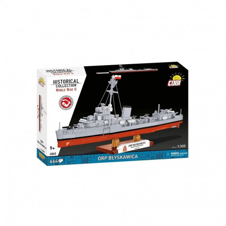 ORP Błyskawica ehitusklotside komplekt 664-osaline