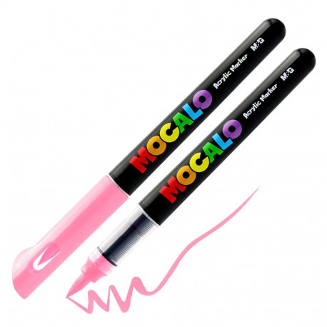 M&G Mocalo akrüülmarker pintselotsaga - Pink 205