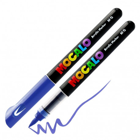 M&G Mocalo akrüülmarker pintselotsaga - Royal Blue 609