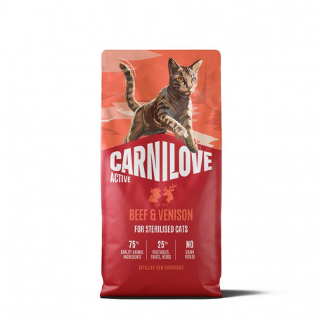 Carnilove Active Beef & Venison Adult Sterilised cat food 6kg