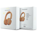 Wireless headphones Guess ENC Rectangle Metal Script orange