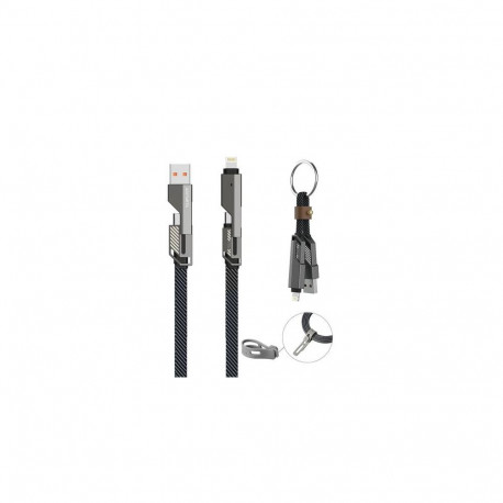 4smarts 541456 USB cable 1.5 m USB A/USB C USB C/Lightning 240 W Graphite