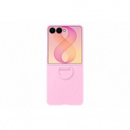 Samsung Galaxy Flip8 Silicone Ring Magnet Case Pink