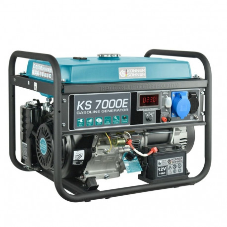 Könner & Söhnen KS 7000E engine-generator 5000 W 25 L Petrol Black, Teal