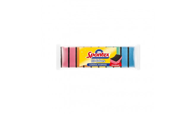 SPONGES SPONTEX10 COLORS 10PCS