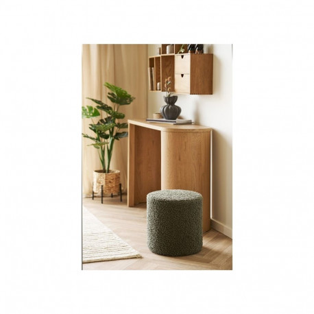POUF TEDDY GREEN D34X36CM