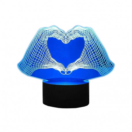 ZD98C Lampka nocna dłonie 3d led