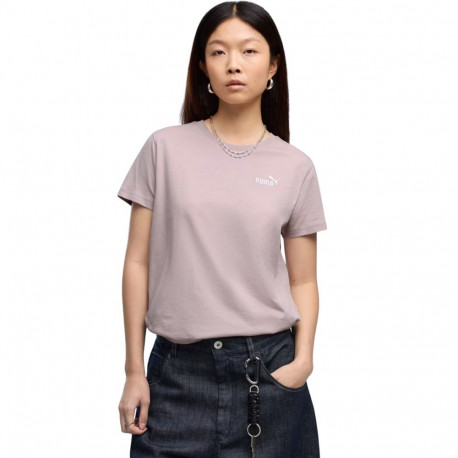 Puma naiste t-särk Ess Standard Small Logo Tee 695752 49 M, tolmroosa