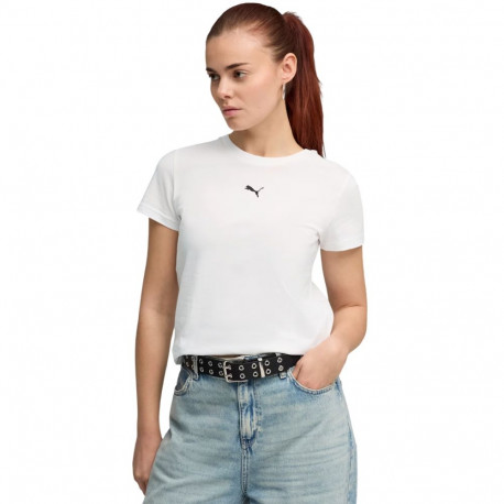 Koszulka damska Puma Ess Centered Cat Logo Tee biała 692916 02 M