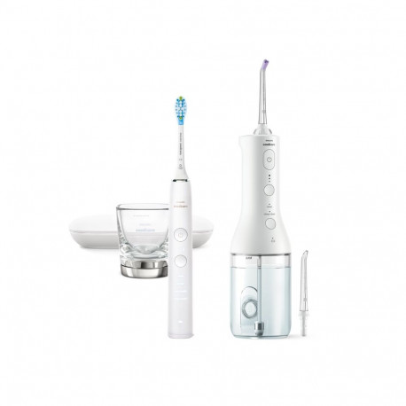 Health & Personal Care - Philips Cordless Power Flosser 3000 HX3886/41, Rechargeable, Mobile App Con