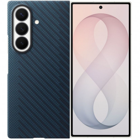 Mobiili tagakaas Samsung Galaxy Z Fold8 Ultra Carbon Magnet, sinine + kile