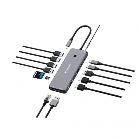 Verbatim CMH-14 USB Type-C 5000 Mbit/s Silver