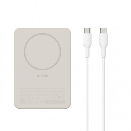 Belkin BoostCharge Slim  5000mAh mag.Powerb. 7,5W sand BPD020hqSA