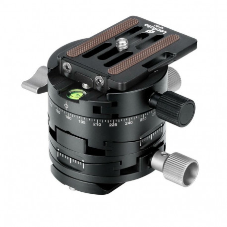 Geared Tripod Head - Leofoto G2+NP-60 20kg Load 360° Panning Dual-Axis Tilt