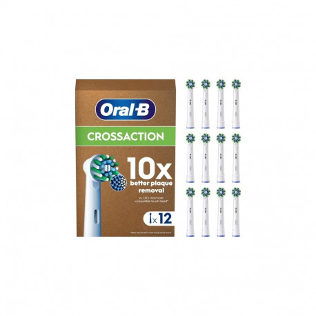 Oral-B Pro Cross Action x12 Toothbrush heads, White