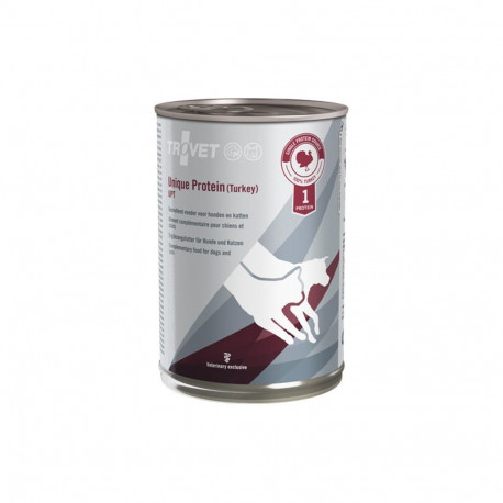TROVET Unique Protein UPT Turkey Mono - wet dog and cat food - 400 g