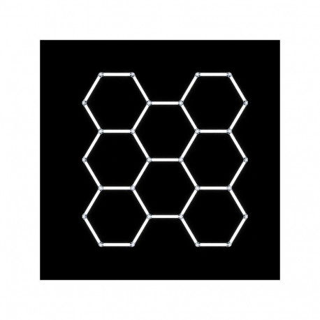 ZD211D Lampa led 8 hexagonów 234x244cm