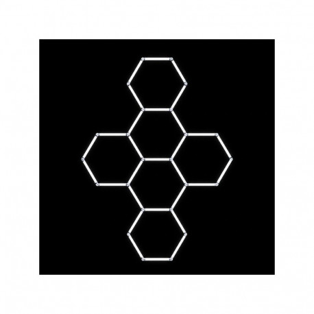 ZD211B Lampa led 5 hexagonów 234x325cm
