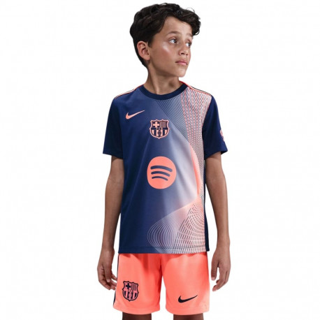 Nike laste t-särk HM4185 411 M FC Barcelona Academy Pro, tumesinine-oranž